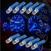 Kit 10 Lampada Led Pinguinho T5 Para Painel  Azul