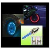 Tampa Valvula Bico Led Neon Pneu Moto Carro Bike ( Par)